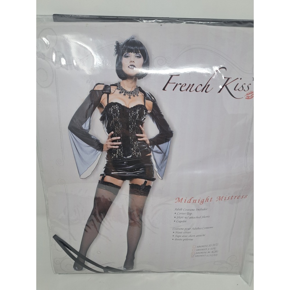 Paper Magic Group French Kiss Midnight Mistress Adult Costume Size Large 12/14
